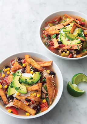 Bring on the flavor with chicken tortilla soup!