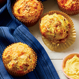 cheddar, bacon and chive breakfast muffins