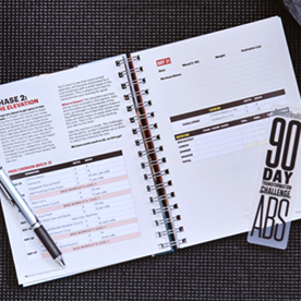 Image of the planning pages inside the 90-Day Transformation Challenge