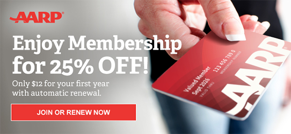 Enjoy Membership for 25% OFF! Only $12 for your first year with automatic renewal. JOIN OR RENEW NOW